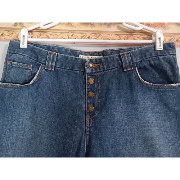 Tommy Hilfiger 16 Cowboy Fit Medium Wash Button Fly Denim Casual Outdoor Jeans - Picture 2 of 8